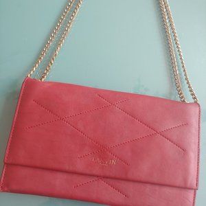 Small Red Quilted Lanvin Bag